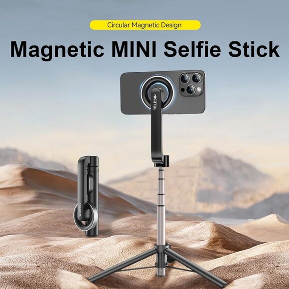 TELESIN MagSafe Selfie Stick Monopod & Tripod with Remote iPhone & Smartphones - Picture 7 of 12